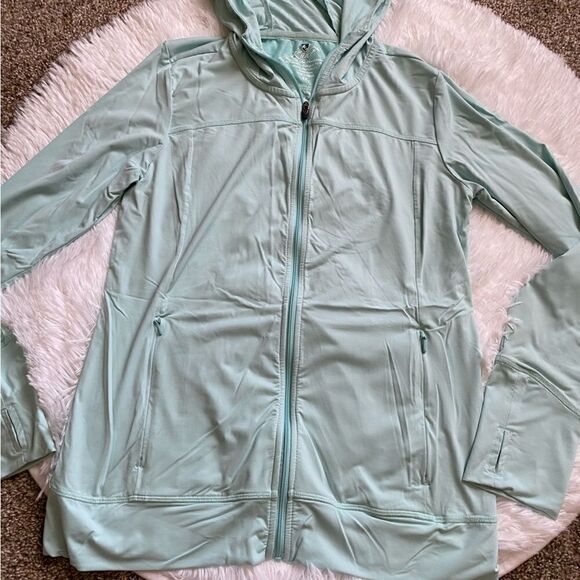 Kuhl Jacket Light Blue Thin Hooded Zip Front Women’s Size XS - Picture 4 of 13